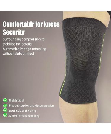 Green Knee Sleeve - Compression Knee Brace for Men & Women | Arthritis Pain Relief & Sports Support (S - Buy Online on GoSupps.com
