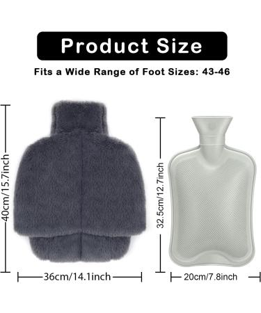 Electricity-Free Foot Warmer - Large Hot Water Bottle & Heated Slippers for Adults and Kids | Comfort for Cold Feet - Buy Online on GoSupps.com