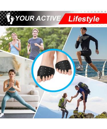 Toe Spacers (6 PCS Black) - Soft & Breathable Toe Separators for Bunions Hammer Toes Metatarsalgia & More | International Shipping - Buy Online on GoSupps.com