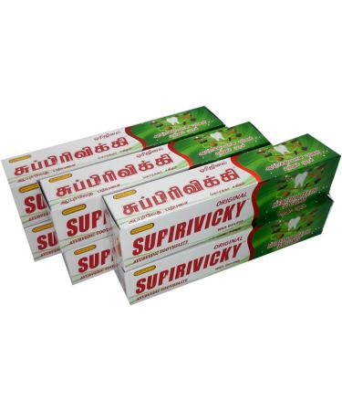 Buy 6 x Supirivicky Ayurvedic Toothpaste (75ml) - Fluoride Free for Healthy Teeth | International Shipping Available - Buy Online on GoSupps.com