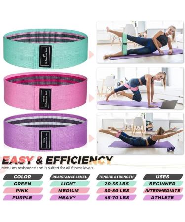 AiScrofa Resistance Bands for Legs and Butt Resistance Bands Set Workout Bands Fitness Bands Exercise Bands Booty Loops Bands Stretch Resistance Band Anti Slip Elastic - Buy Online on GoSupps.com