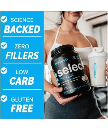 PEScience Select Protein Powder, Whey and Casein Blend, Clean Protein Powder for Women and Men, Low Calorie, Low Carb, Keto Friendly, Gluten Free - Chocolate Truffle - 55 Servings - Buy Online on GoSupps.com