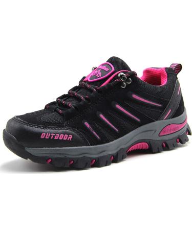 BomKinta Women's Hiking Shoes Anti-Slip Lightweight Breathable Quick-Dry Trekking Shoes for Women 10.5 Black
