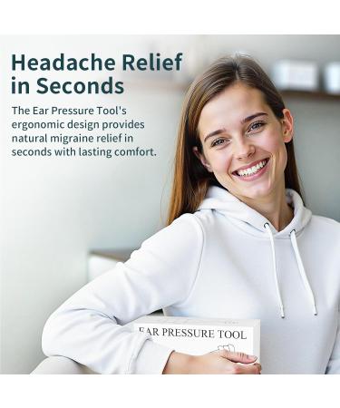 Ear Pressure Relief Device for Alleviating Migraine Tension and Tinnitus - Ringing Ears Solution Headache Relief Cap Airplane-Friendly Includes 3 Sizes of Soft Earplugs - Sleek Gray (Gray) - Buy Online on GoSupps.com