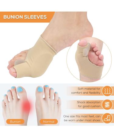 Bunion Corrector Hallux Valgus Pain Relief Kit | Orthopedic Big Toe Straightener & Separator - Protective Covers for Correction Aid - Buy Online on GoSupps.com