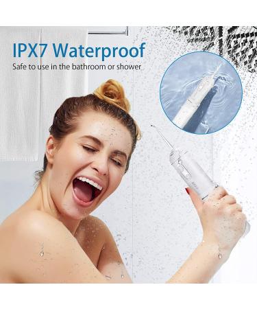 Cordless Waterproof Water Flosser for Teeth Cleaning - 4 Modes, Home & Travel - White - Buy Online on GoSupps.com