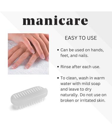 Manicare Plastic Nail Brush - Double Sided Hand and Nail Cleaning Brush - Buy Online on GoSupps.com
