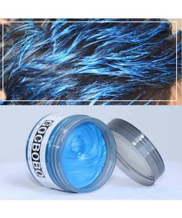 Temporary Hair Color Wax Blue - Unisex Washable Styling Wax for Party Cosplay & Halloween (4.23 oz) - Buy Online on GoSupps.com