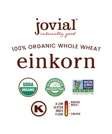 Jovial 100% Organic Einkorn Whole Wheat Flour - 32oz (2 lb) - Gluten-Free Baking Essentials - Buy Online on GoSupps.com