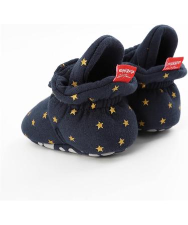 TMEOG Baby Booties Slippers - Infant Winter Boots for Boys & Girls 6-12 Months - Dark Blue Star Design - Buy Online on GoSupps.com