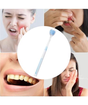 Voihamy Double-Headed Toothbrush for Adults | 360 Coverage Interchangeable Portable for Travel & Camping - Light Blue - Buy Online on GoSupps.com