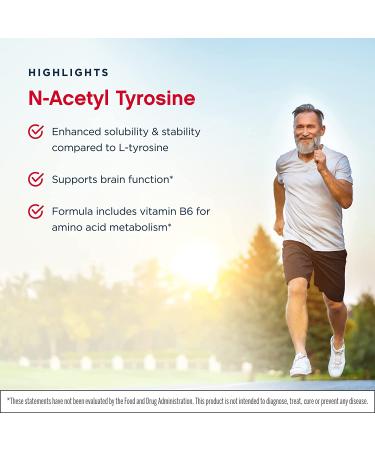 Jarrow Formulas N-Acetyl Tyrosine 350mg - 120 Capsules (Pack of 2) | Premium Dietary Supplement - Buy Online on GoSupps.com