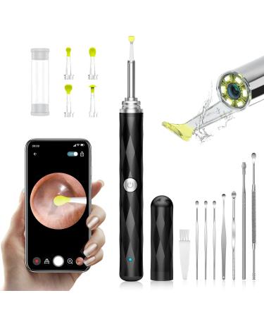 DIVANC Ear Wax Removal Earwax Remover Tool with 8 Pcs Ear Set Ear Cleaner with Camera Earwax Removal Kit with Light Ear Camera with 6 Ear Spoon Ear Cleaner for iPhone Android Phones
