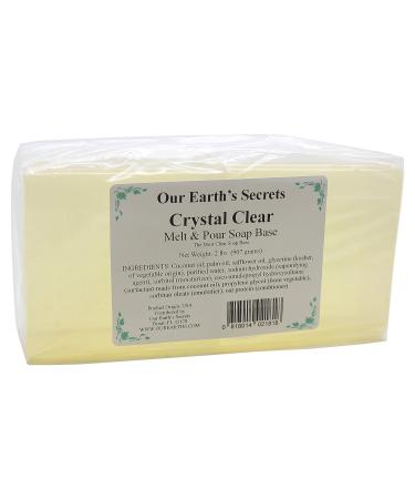 Crystal Clear Glycerin Melt and Pour Soap Base - 2 Lbs | Our Earth's Secrets - Buy Online on GoSupps.com