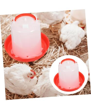 Happyyami House Bird Feeder 1 Set Feeder Chicken Waterer Chicken Water Dispenser Anti-Spatter Food Troughs Automatic Food Plate - Buy Online on GoSupps.com