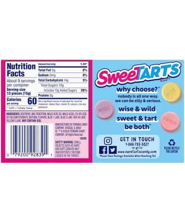 SweeTARTS Original Theater Box  5 Ounce (Pack of 10) - Buy Online on GoSupps.com