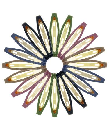 20 Pack 2.4 Inch Metal Snap Hair Barrettes for Women and Girls - Mix Color Hair Clips - Buy Online on GoSupps.com