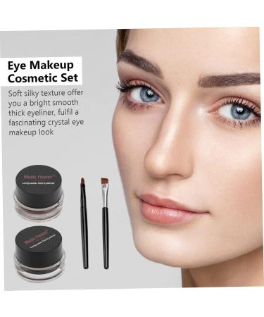 Beavorty 6 Pcs Brown Eyeliner Black Finger Claws Eyeshadow Cream Liquid Eyeliner Glitter Powder Water Proof - Buy Online on GoSupps.com