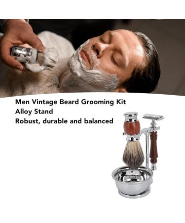 Premium Shaving Brush Bowl Set - Manual Alloy Razor Holder & Beard Care Gift for Men - Ship Internationally - Buy Online on GoSupps.com