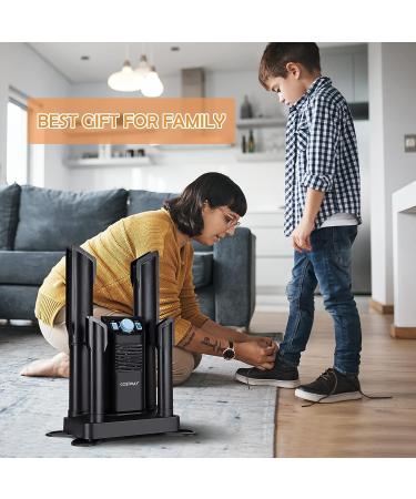 COSTWAY Boot and Shoe Dryer with Timer, Heating Blower, and Ozone Disinfection - Black - Buy Online on GoSupps.com