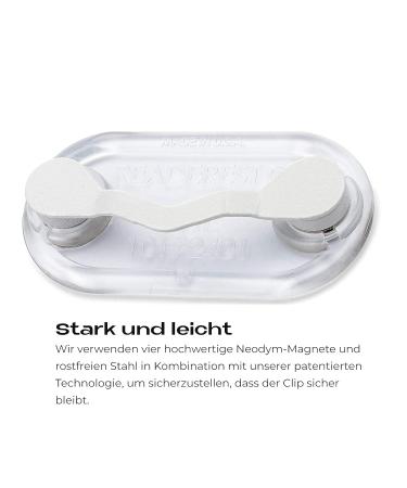 Shop Readerest Magnetic Holders for Glasses - Stylish Stainless Steel in White & Black | Ideal Badge & Eyeglass Holder for Nurses Sunglasses & Name Tags - Buy Online on GoSupps.com