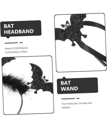 BESTYASH 1 Set Bat Headband for Cosplay Bat Accessories Bat Costume Women Halloween Wand Halloween Hair Accessories Headbands Halloween Cosplay Headband Bat Hair Bands Decor Bat Wand Fabric - Buy Online on GoSupps.com