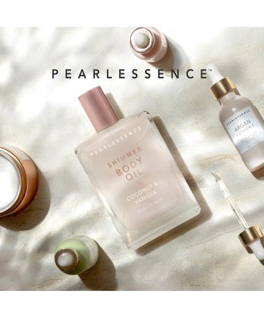 Pearlessence Shimmer Body Oil Coconut & Vanilla | Hydrating Body Oil with Soft Shimmer for a Radiant Glow | Nourishes & Softens Skin | Cruelty-Free | 5 fl oz - Buy Online on GoSupps.com