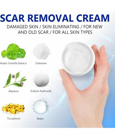 Uocasi Scar Removal Cream Scar Remover Treatment Butter Skin Repair Cream for New and Old Scars Effectively Repairs Facial Skin Cuts Stretch Marks Surgical Scars 50ML - Buy Online on GoSupps.com