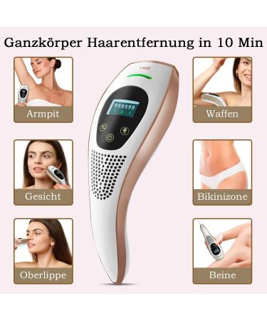 IPL Hair Removal Devices for Men & Women - Painless Laser Hair Removal with 999 999 Pulses for Face Body Bikini & Underarms - Buy Online on GoSupps.com