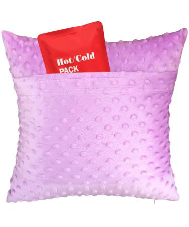 Hysterectomy Pillow Post Surgery Recovery Tummy Pillows with Pocket for Ice Heat Packs Abdominal Surgery Support Belly Incision Patients Gifts Women Men Minky Dot Lavender