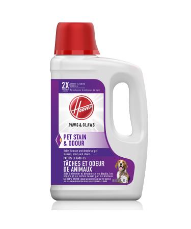 Hoover Paws & Claws Deep Cleaning Carpet Shampoo with Stainguard, Concentrated Machine Cleaner Solution for Pets, 64oz Formula, AH30925, White, Package may vary Deep Cleaning Carpet Shampoo 64oz