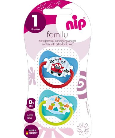 Nip Pacifier for Boys | Latex 0-6 Months | Premium International Shipping - Buy Online on GoSupps.com