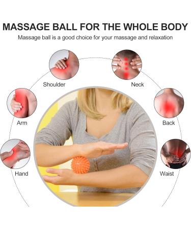 Firschoie 5-Piece Massage Balls Set - Hard Hedgehog Massage Balls for Hands Legs Shoulders and Feet - Ideal for Muscle Relief in Multiple Sizes - Buy Online on GoSupps.com