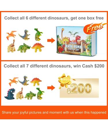 Dino Egg Bath Bomb Gift Set for Kids - Large Easter Eggs with Surprise Dinosaur - Educational Organic Bubble Bath Bombs for Boys and Girls - Buy Online on GoSupps.com