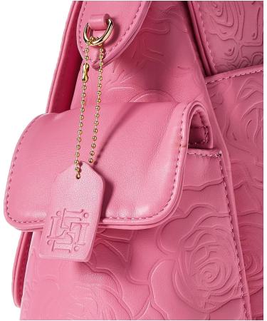 Leather Crossbody Baby Diaper Bag | Multifunctional Baby Bags for Moms & Dads | Bubble Gum Pink - Rose - Buy Online on GoSupps.com