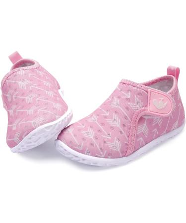 JIASUQI Toddler Barefoot Water Shoes - Pink Arrow | 2.5-3 Years Baby Boys Girls Sandals - Buy Online on GoSupps.com