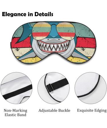 Buy Cute Daddy Shark Sleeping Mask - Soft Eye Mask with Adjustable Strap for Comfortable Sleep - Buy Online on GoSupps.com