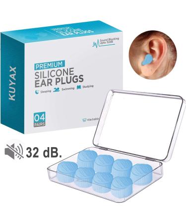 Silicone Moldable Ear Plugs for Sleeping & Noise Reduction - 32dB NRR for Swimming, Snoring, Concerts, Shooting, Airplanes & Musicians - Buy Online on GoSupps.com