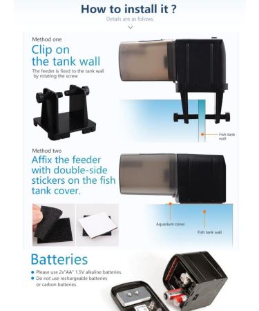 Automatic Aquarium Fish Feeder - Timer Fish Food Dispenser for Fish Tank - Buy Online on GoSupps.com