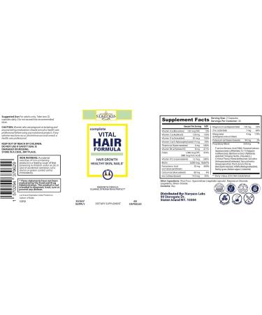 StarPass Labs #1 Hair Formula Healthy Vitamins for Men & Women | Nutrients Needed for Hair Growth Maintain Healthy Skin & Nails Biotin & More 60 Capsules - Buy Online on GoSupps.com
