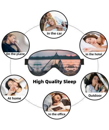 SSIMOO Starfish Fishing Nets Eye Mask | Double-Sided Light Blocking | Enhance Sleep Quality | Soft & Comfortable | International Shipping - Buy Online on GoSupps.com