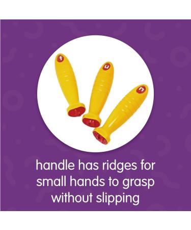 Colorations Lowercase Letter Stampers Set - Easy to Hold & Grasp, Set of 26 ABC Stampers for Kids Learning Alphabet Recognition, Ideal for Decorating & Card Making - Buy Online on GoSupps.com