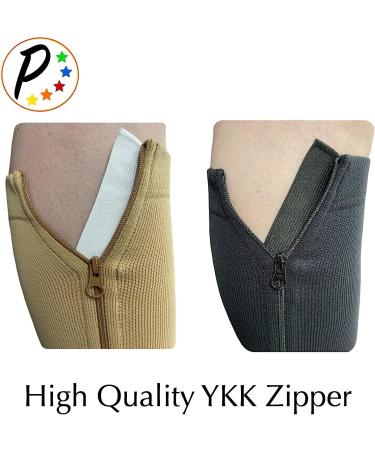 Presadee Original Closed Toe Zipper Compression Calf Leg Socks 20-30 mmHg - Black [Large/X-Large] | 1 Pair - Buy Online on GoSupps.com