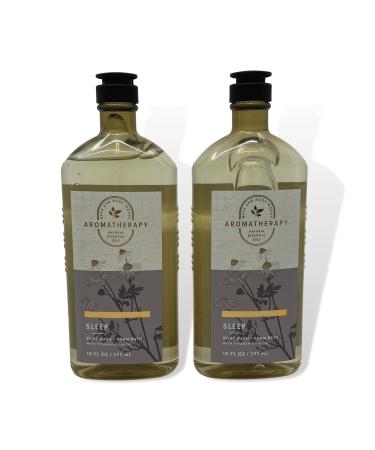 Bath & Body Works Aromatherapy Sleep Black Chamomile Body Wash + Foam Bath 10oz - Lot of 2