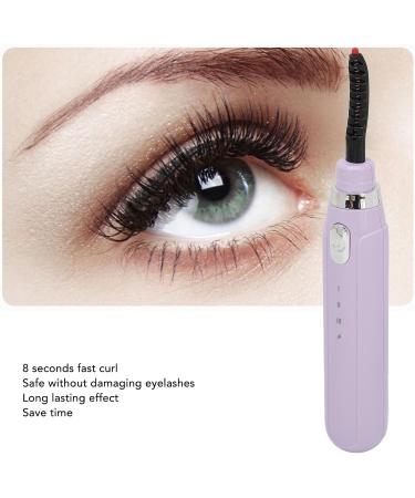 Qukaim Electric Eyelash Curler Heated Eyelash Curler Rechargeable Electric Lash Curler Intelligent 3 Gears Temperature Purple - Buy Online on GoSupps.com