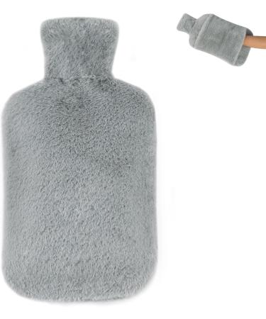 3L Large Hot Water Bottle with Soft Fleece Cover & Kangaroo Pocket - XXL Heat Bottle for Children & Adults | International Shipping Available - Buy Online on GoSupps.com