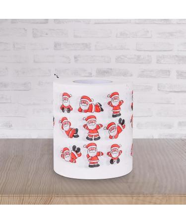 Christmas Toilet Paper Gag Christmas Santa Claus Soft Toilet Paper Christmas Tissue Toilet Paper Merry Christmas Holiday Home Decoration Zukpumne - Buy Online on GoSupps.com