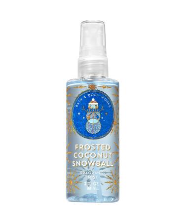 Bath and Body Works Frosted Coconut Snowball Travel Size Fine Fragrance Mist (Packaging Varies) Coconut Vanilla 3 Fl Oz (Pack of 1)