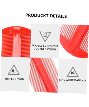 BESTYASH 12pi ces Lot De Peignes Dents Fines Double Face Pour D tection Et limination Des Poux Pour Cheveux Secs Ou Humides - Buy Online on GoSupps.com