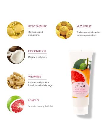 Buy 100% Pure Yuzu & Pomelo Glossing Conditioner - Hydrating & Revitalizing - Vegan Nutrient Boost with Kelp Flax Seed Oil & Vitamin E for Shine & Strength - 8 Fl Oz - International Shipping Available - Buy Online on GoSupps.com